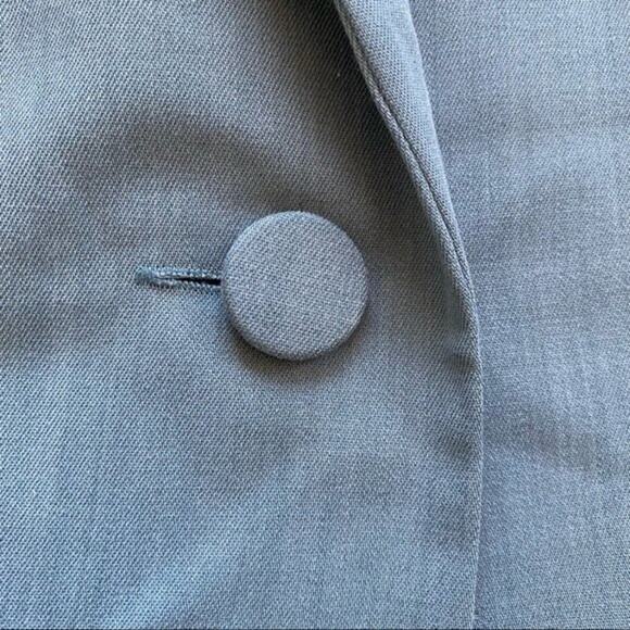 Tweeds Green Wool Blend Tie Belted Blazer Size 8 - Picture 8 of 11